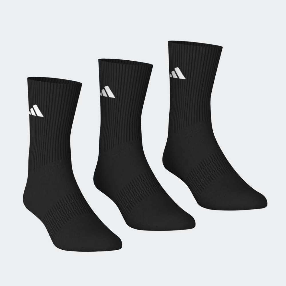 Medias Adidas C ESS CRW 3P Unisex - Urbano | KC9626 Negro