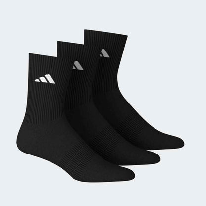 Medias Adidas C ESS CRW 3P Unisex - Urbano | KC9626 Negro