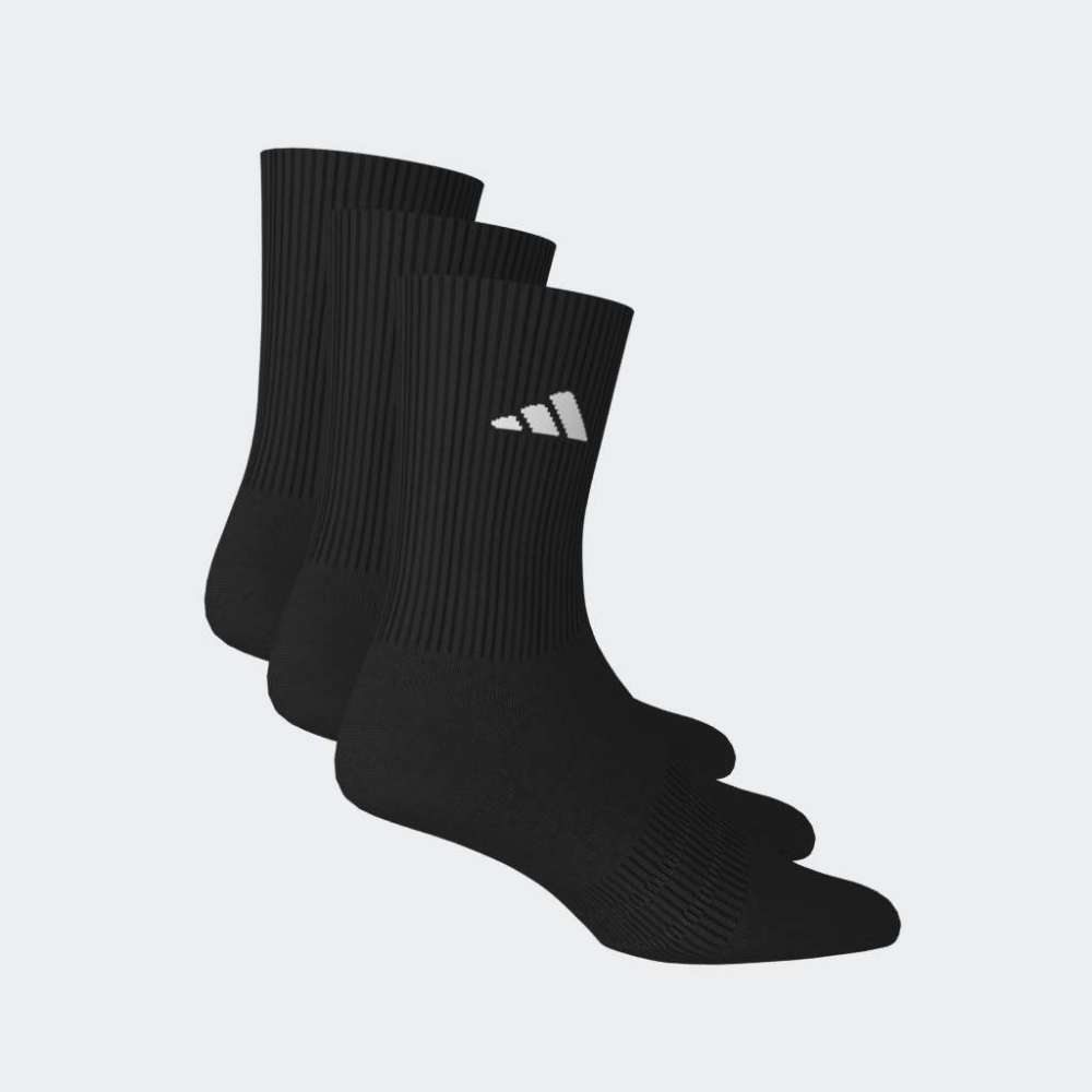 Medias Adidas C ESS CRW 3P Unisex - Urbano | KC9626 Negro