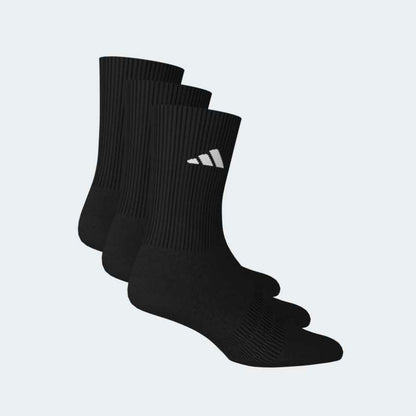 Medias Adidas C ESS CRW 3P Unisex - Urbano | KC9626 Negro