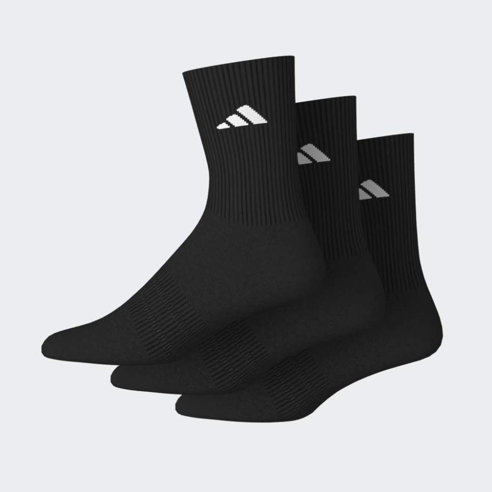 Medias Adidas C ESS CRW 3P Unisex - Urbano | KC9626 Negro