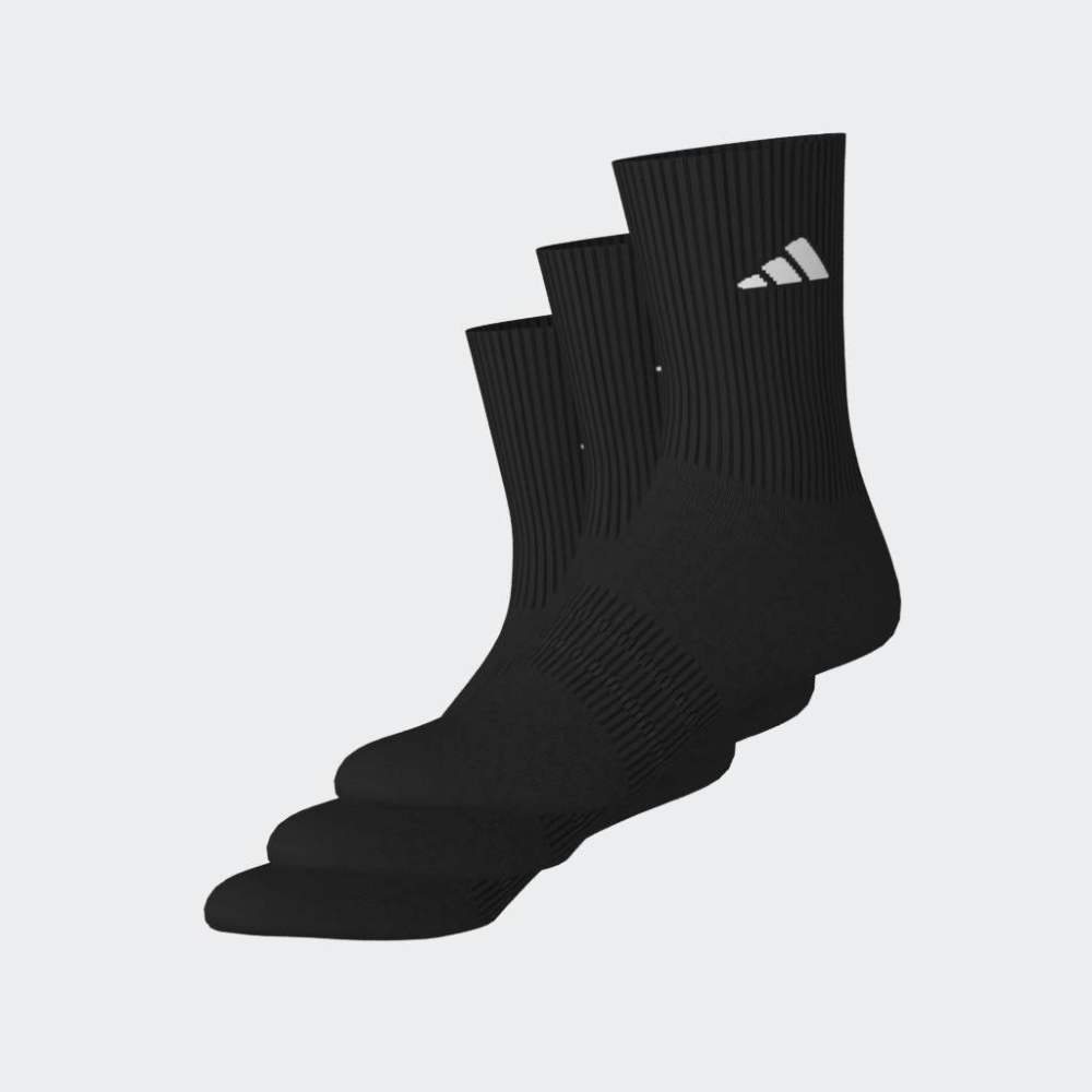 Medias Adidas C ESS CRW 3P Unisex - Urbano | KC9626 Negro