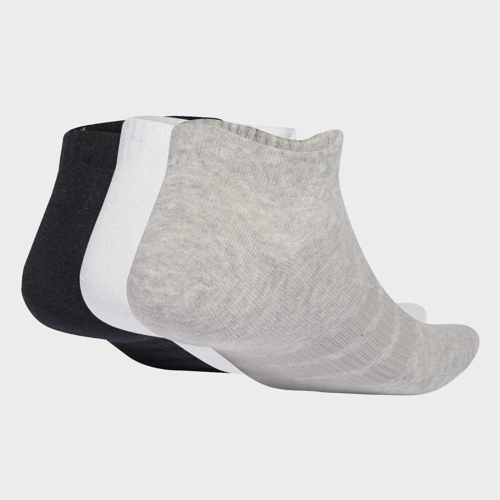 Medias Adidas T ESS Low 3P Unisex - Urbano | KC9629 Negro/Gris/Blanco