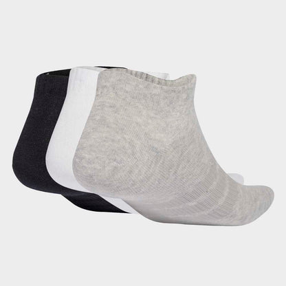 Medias Adidas T ESS Low 3P Unisex - Urbano | KC9629 Negro/Gris/Blanco