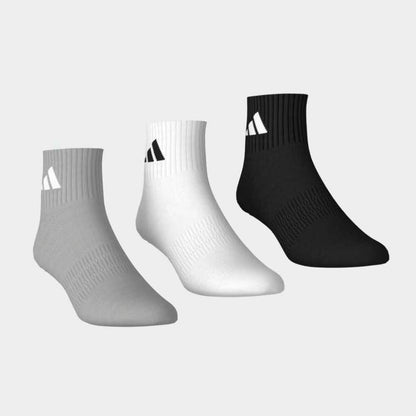 Medias Adidas C ESS ANK 3P Unisex - Urbano | KC9631 Negro/Gris/Blanco