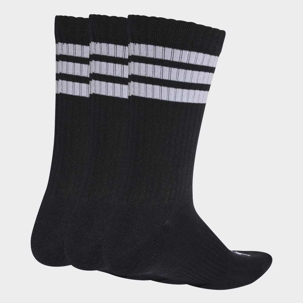 Medias Adidas 3S ESS C CRW 3P Unisex - Urbano | KC9641 Negro