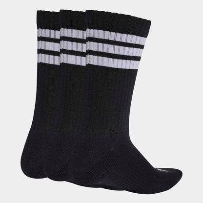 Medias Adidas 3S ESS C CRW 3P Unisex - Urbano | KC9641 Negro