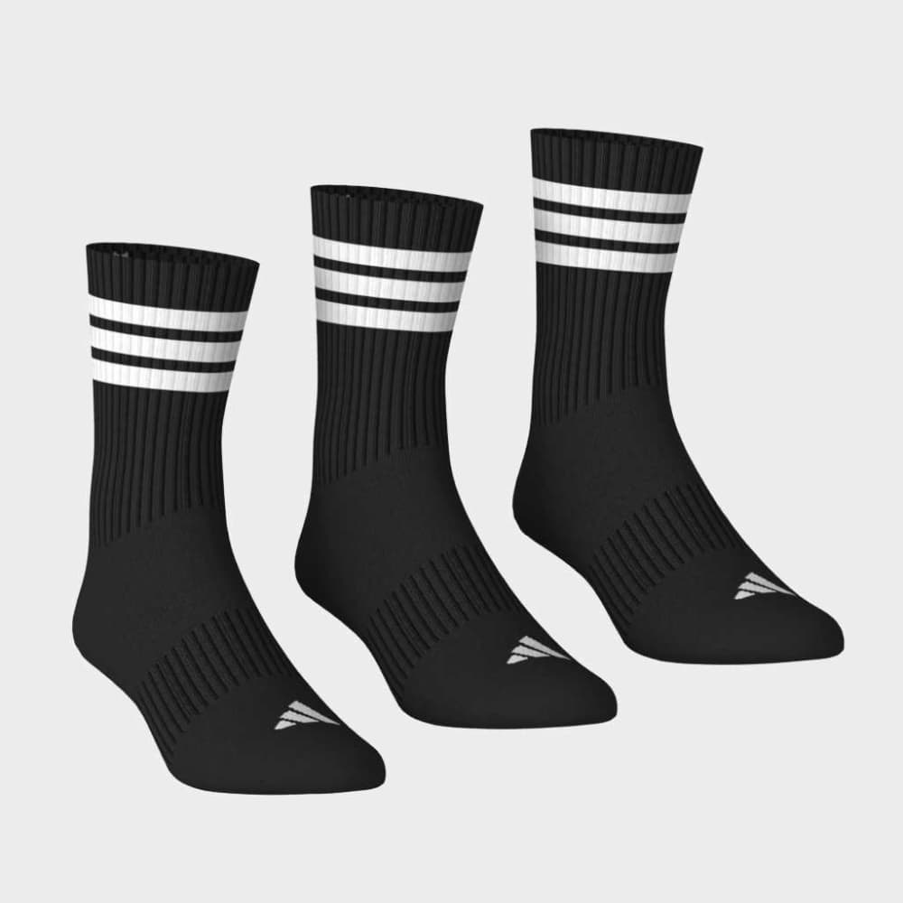 Medias Adidas 3S ESS C CRW 3P Unisex - Urbano | KC9641 Negro