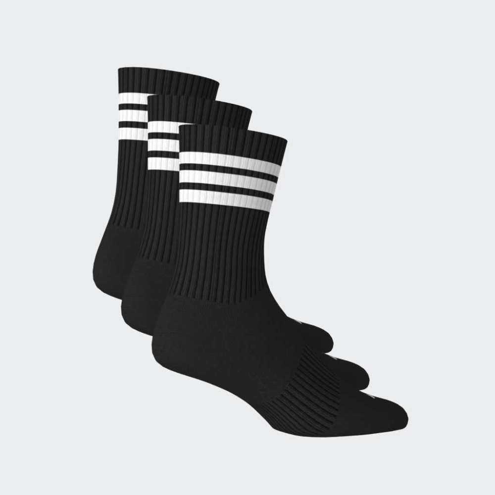 Medias Adidas 3S ESS C CRW 3P Unisex - Urbano | KC9641 Negro