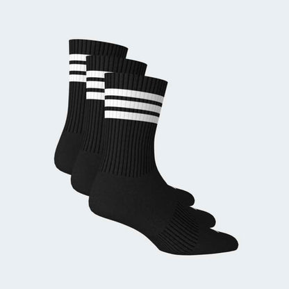 Medias Adidas 3S ESS C CRW 3P Unisex - Urbano | KC9641 Negro