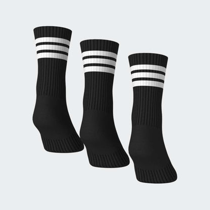 Medias Adidas 3S ESS C CRW 3P Unisex - Urbano | KC9641 Negro
