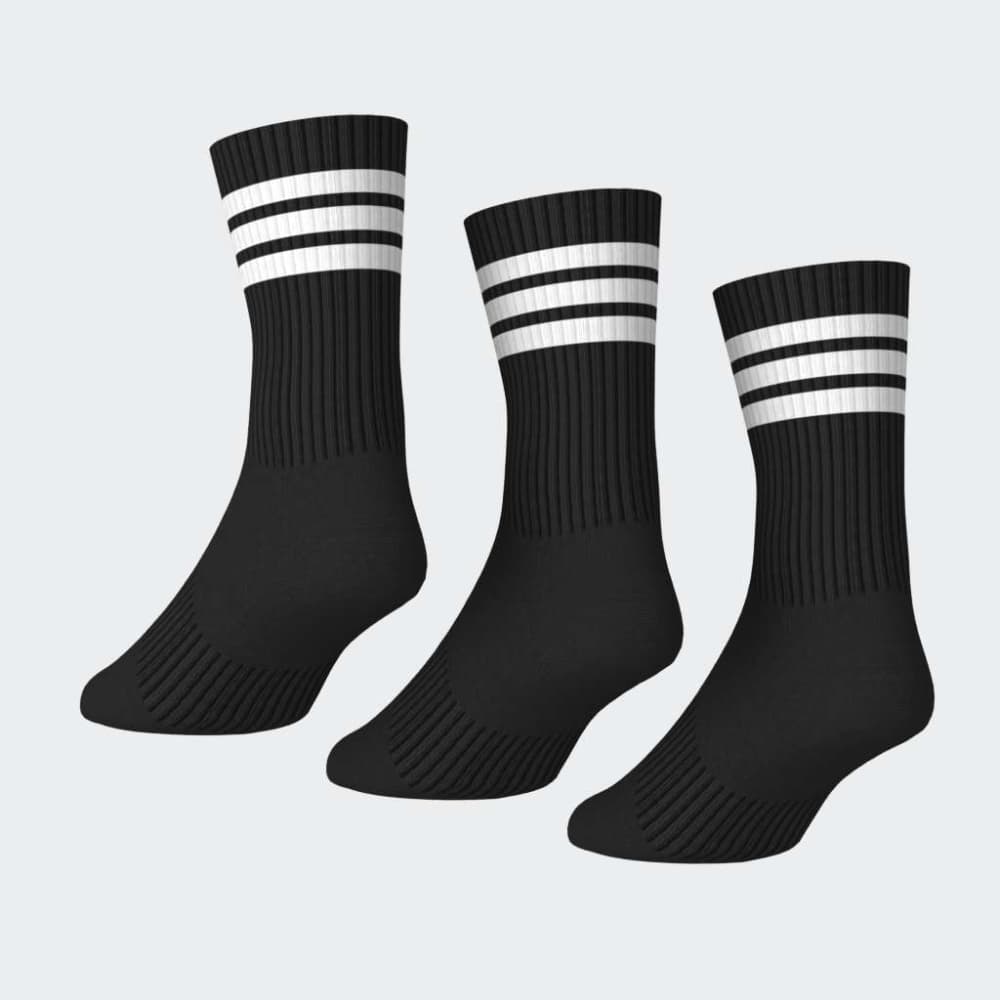 Medias Adidas 3S ESS C CRW 3P Unisex - Urbano | KC9641 Negro