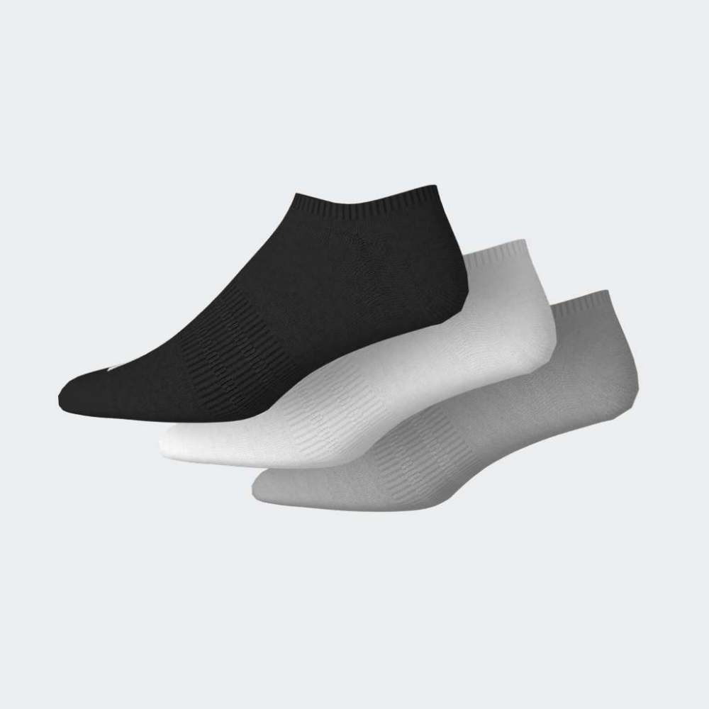 Medias Adidas T ESS NS 3P Unisex - Urbano | KD1715 Blanco/Gris/Negro