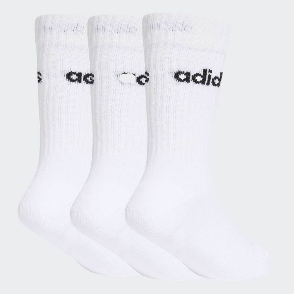 Medias Adidas LIN KIDS CRW 3P Unisex - Urbano | KE7088 Blanco