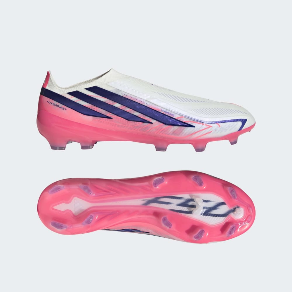 Zapatillas Adidas F50 Hyperfast Pro LL/FG Hombre - Fútbol | KH6806 Blanco/Rosa