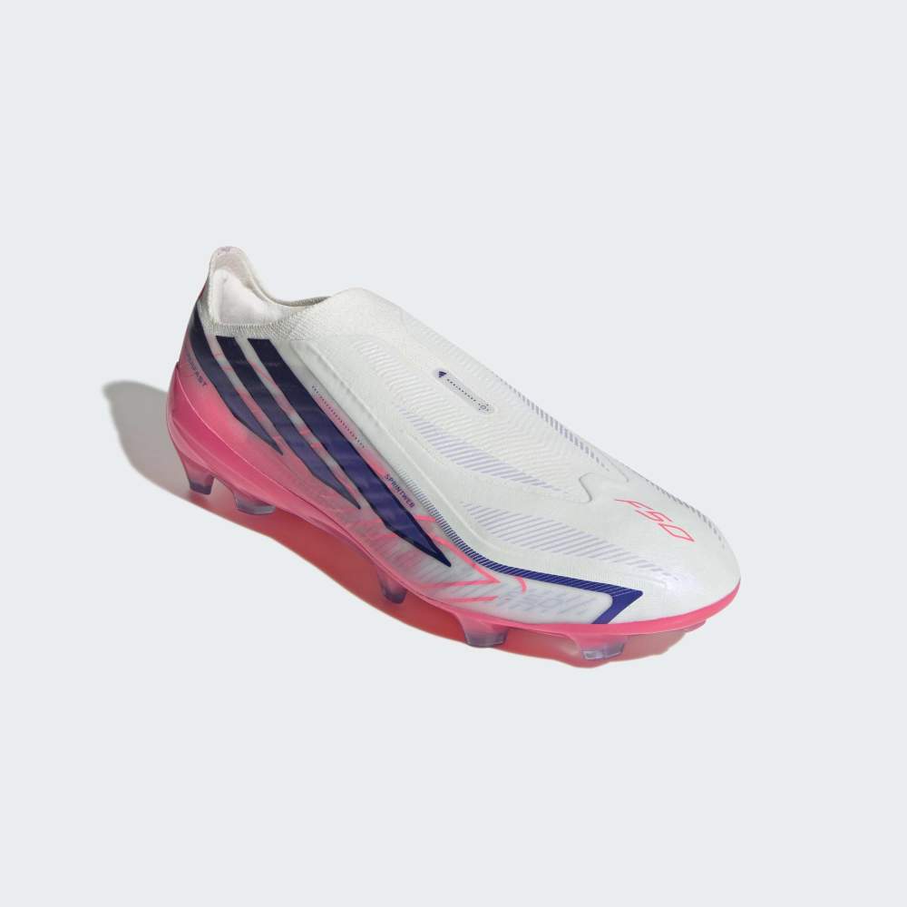 Zapatillas Adidas F50 Hyperfast Pro LL/FG Hombre - Fútbol | KH6806 Blanco/Rosa