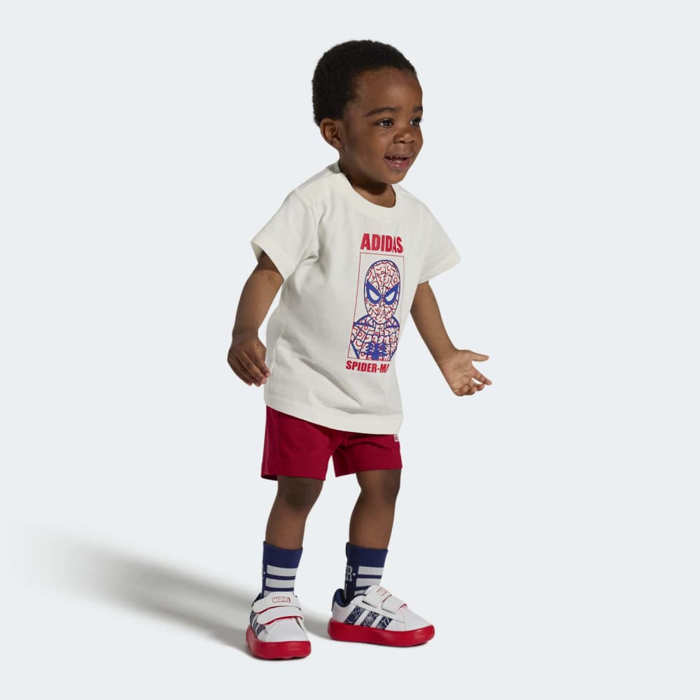Zapatillas Adidas Grand Court Spider-Man Niños - Urbano | KI9192 Blanco/Rojo