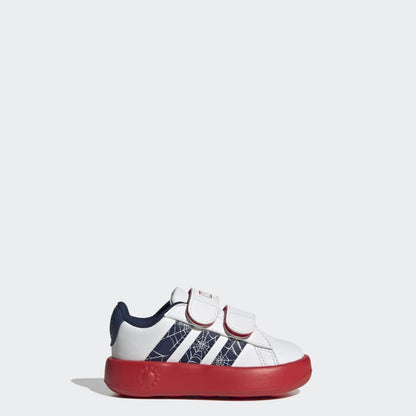 Zapatillas Adidas Grand Court Spider-Man Niños - Urbano | KI9192 Blanco/Rojo