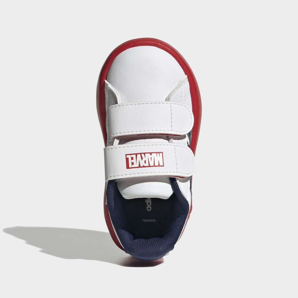 Zapatillas Adidas Grand Court Spider-Man Niños - Urbano | KI9192 Blanco/Rojo
