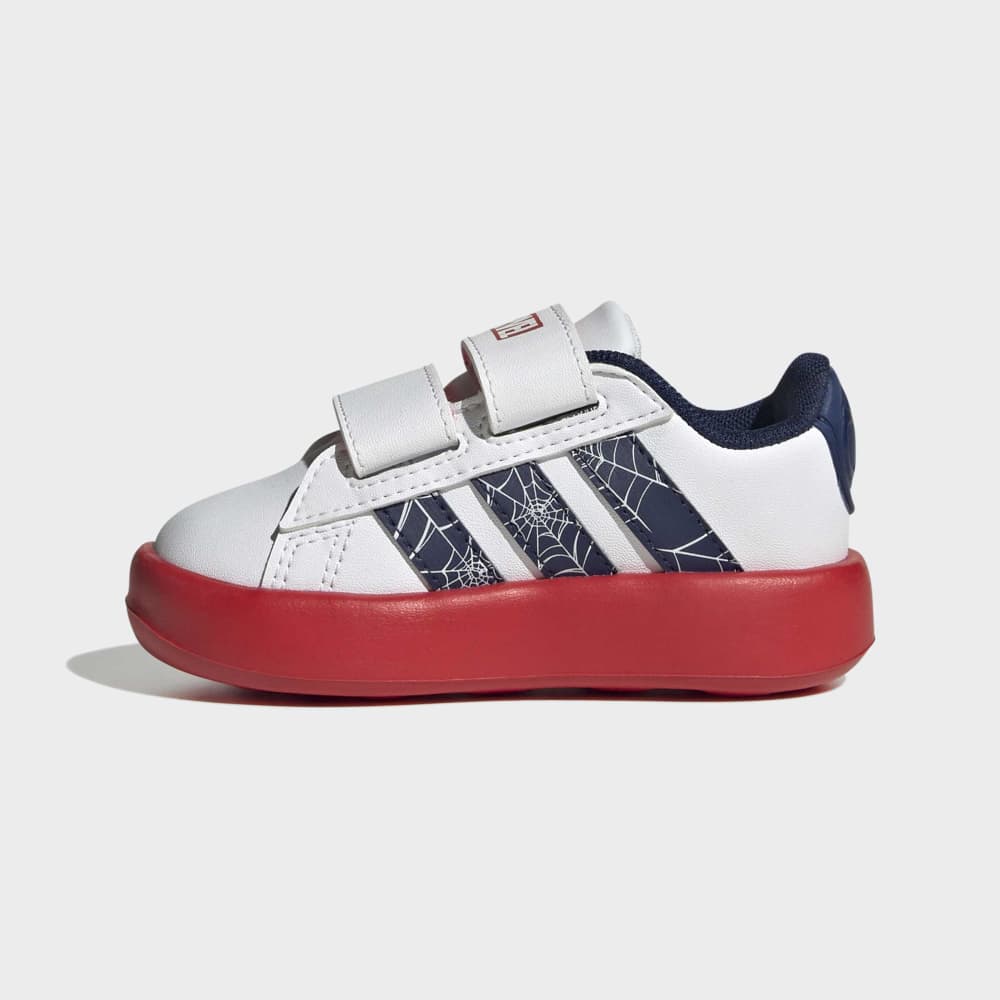 Zapatillas Adidas Grand Court Spider-Man Niños - Urbano | KI9192 Blanco/Rojo