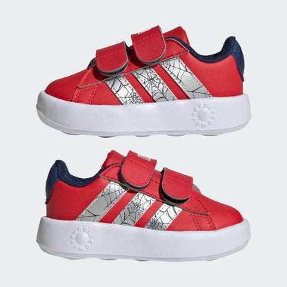 Zapatillas Adidas Grand Court Spider-Man Niños - Urbano | KI9193 Rojo/Blanco