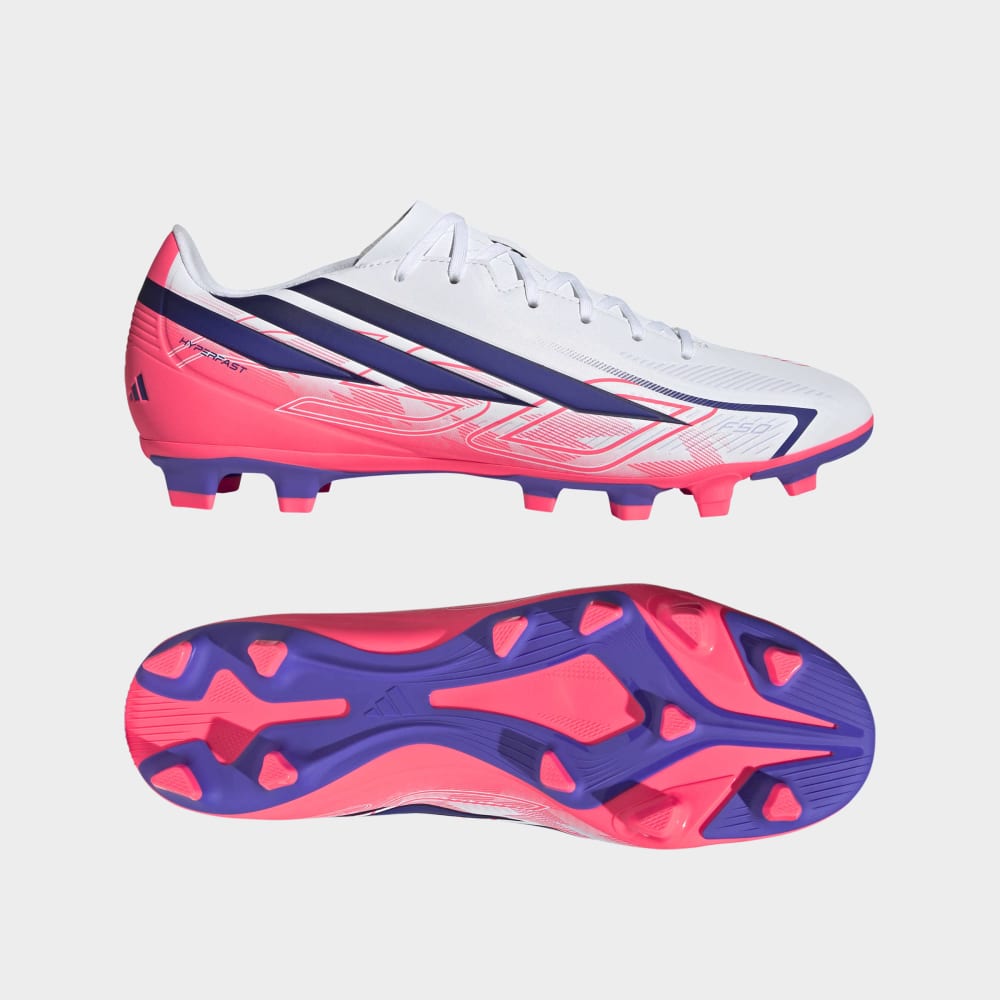 Zapatillas Adidas F50 Hyperfast Club FG/MG Hombre - Fútbol | KJ0990 Blanco
