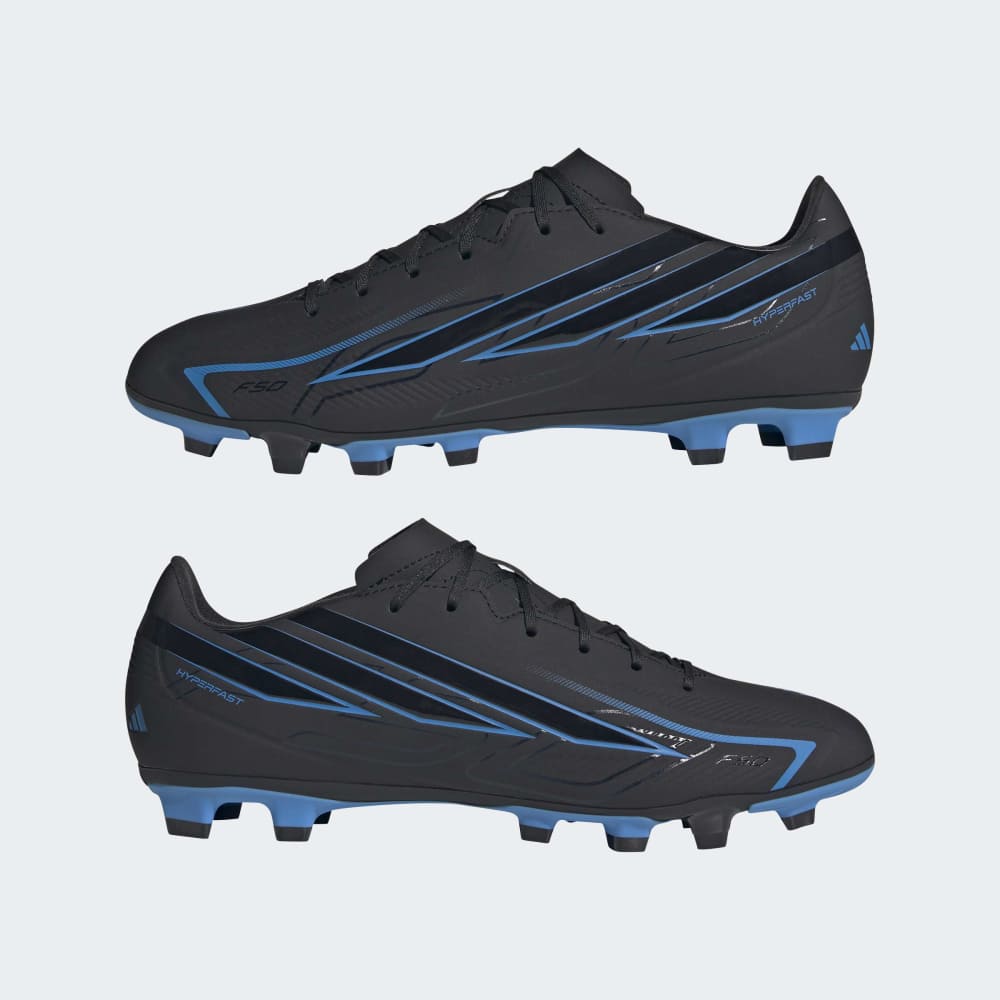 Zapatillas Adidas F50 Hyperfast Club FG/MG Hombre - Fútbol | KJ0992 Negro / Azul