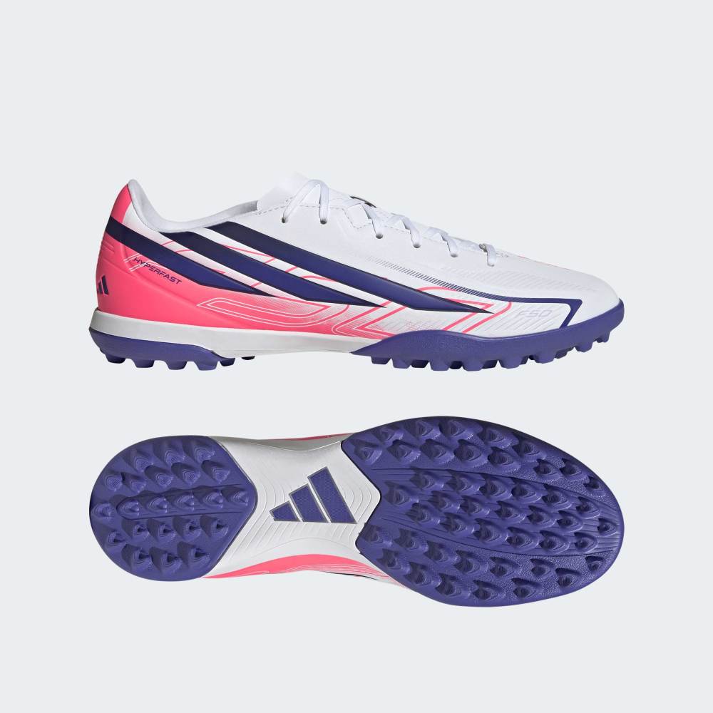 Zapatillas Adidas F50 Hyperfast Club TF Hombre - Fútbol | KJ3409 Blanco
