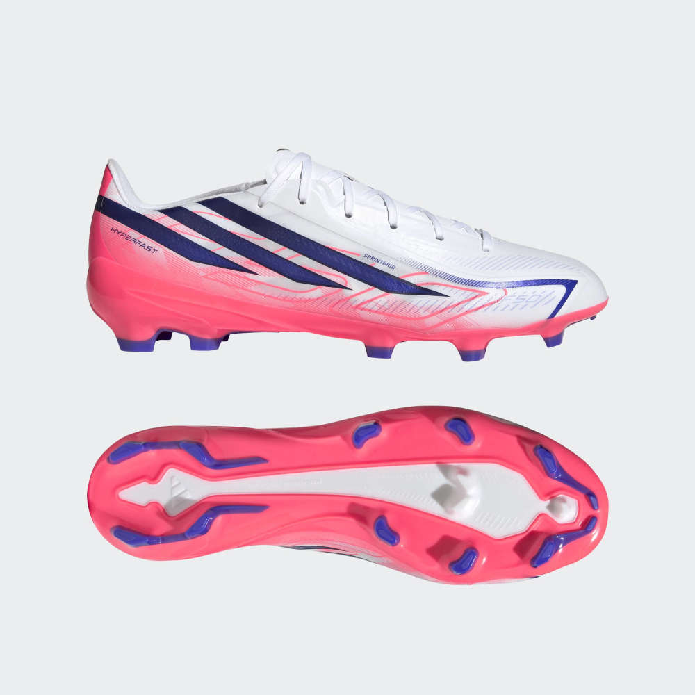 Zapatillas Adidas F50 Hyperfast League FG Hombre - Fútbol | KJ3412 Blanco / Azul