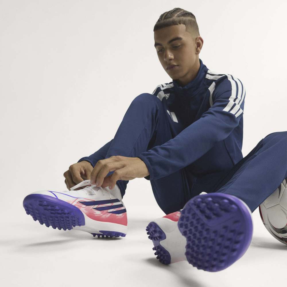 Zapatillas Adidas F50 Hyperfast League TF Hombre - Fútbol | KJ3434 Blanco / Azul