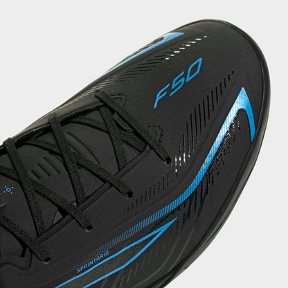 Zapatillas Adidas F50 Hyperfast League TF Hombre - Fútbol | KJ3436 Negro / Azul