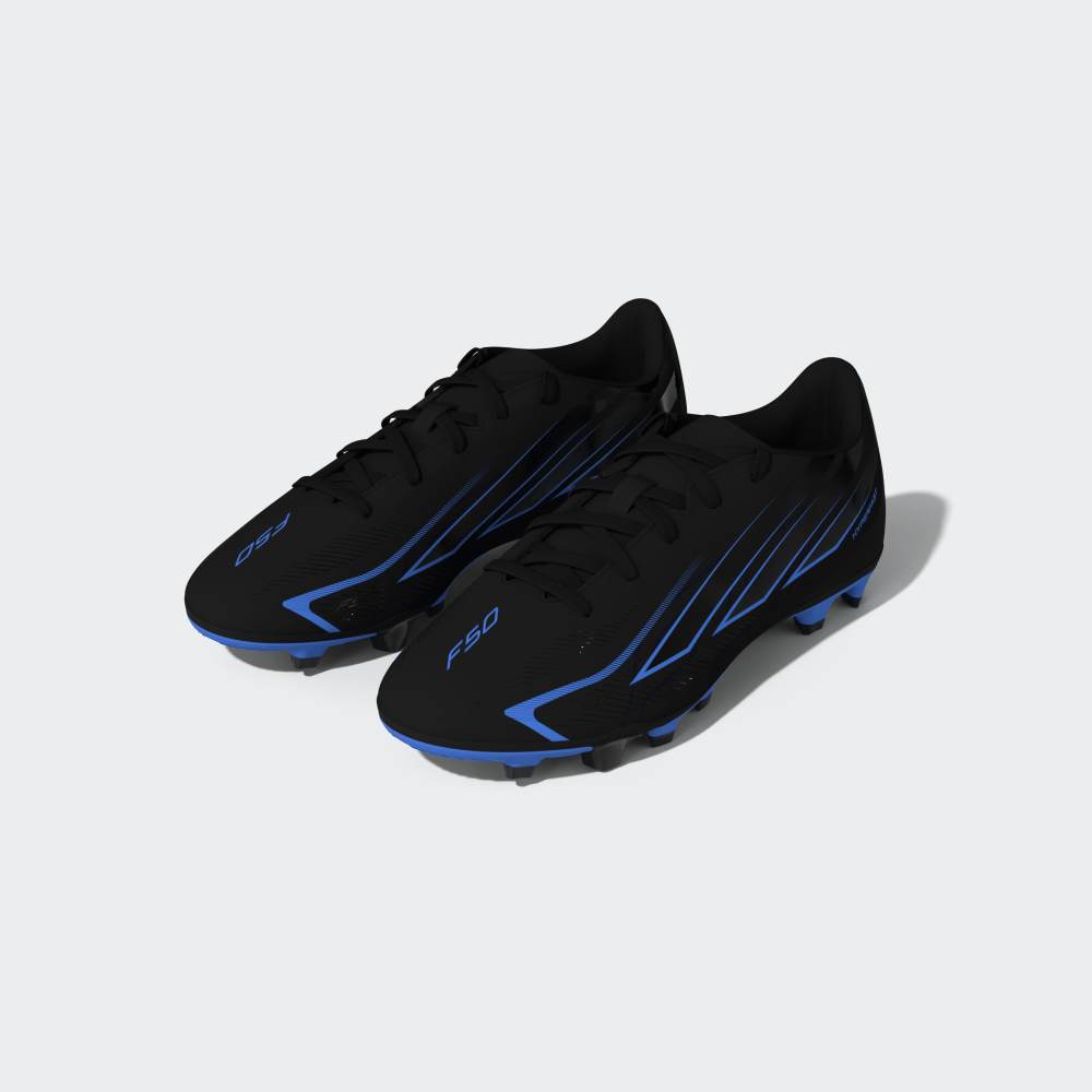 Zapatillas Adidas F50 Hyperfast Club FG/MG J Unisex - Fútbol | KK1306 Negro / Azul