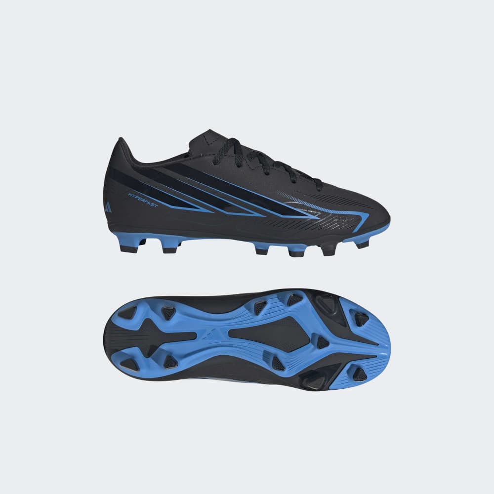 Zapatillas Adidas F50 Hyperfast Club FG/MG J Unisex - Fútbol | KK1306 Negro / Azul