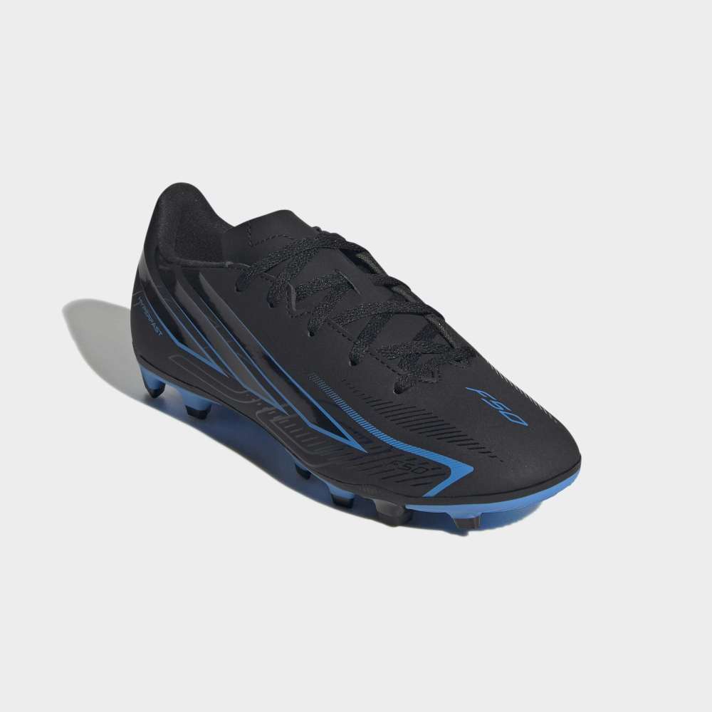 Zapatillas Adidas F50 Hyperfast Club FG/MG J Unisex - Fútbol | KK1306 Negro / Azul