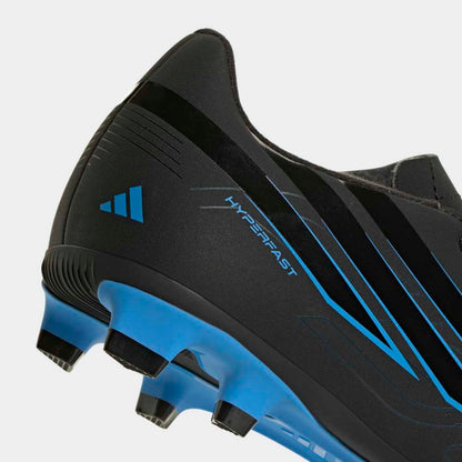 Zapatillas Adidas F50 Hyperfast Club FG/MG J Unisex - Fútbol | KK1306 Negro / Azul