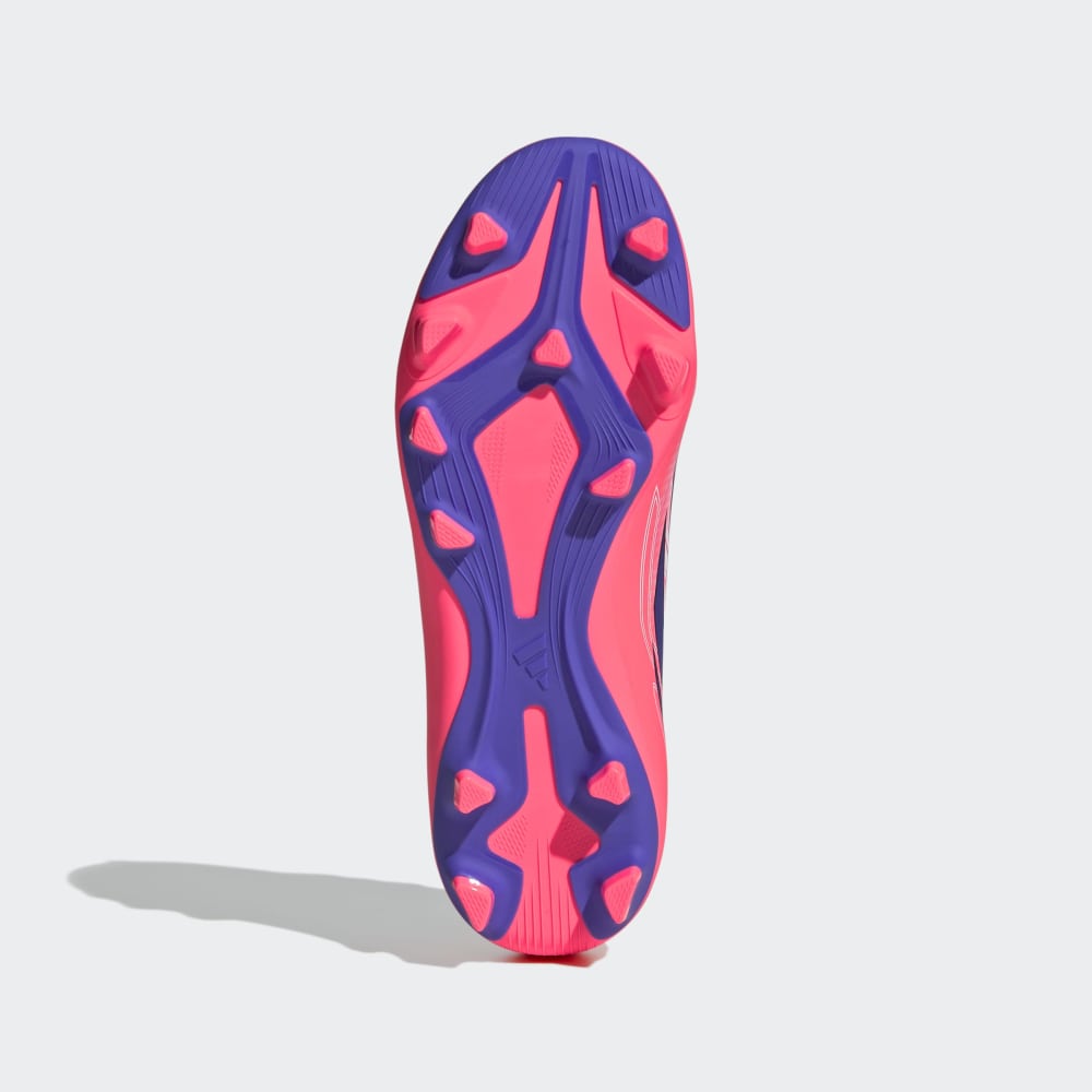 Zapatillas Adidas F50 Hyperfast Club FG/MG J Unisex - Fútbol | KK1308 Blanco / Azul