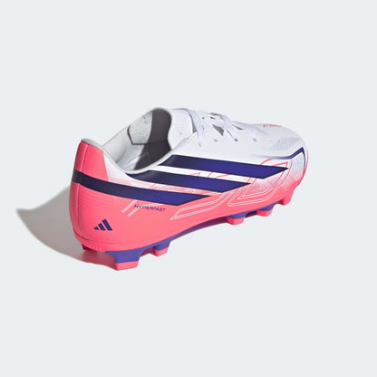 Zapatillas Adidas F50 Hyperfast Club FG/MG J Unisex - Fútbol | KK1308 Blanco / Azul