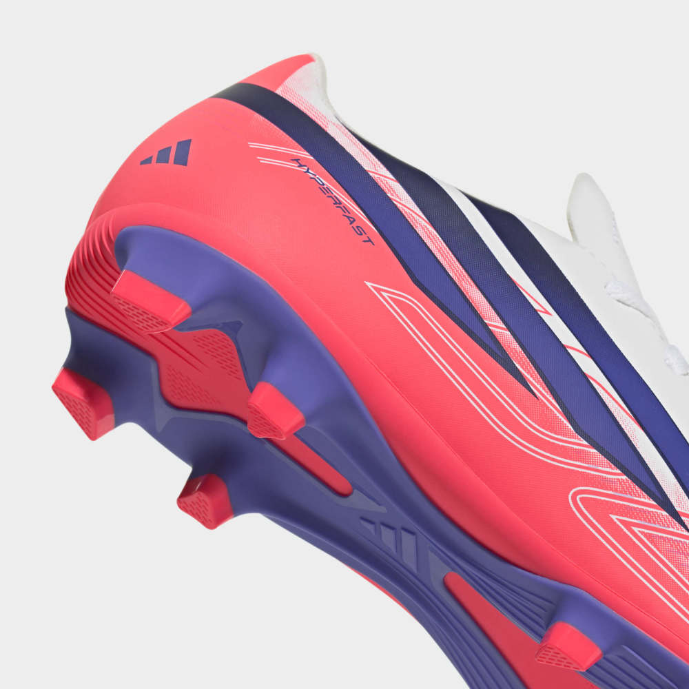 Zapatillas Adidas F50 Hyperfast Club FG/MG J Unisex - Fútbol | KK1308 Blanco / Azul