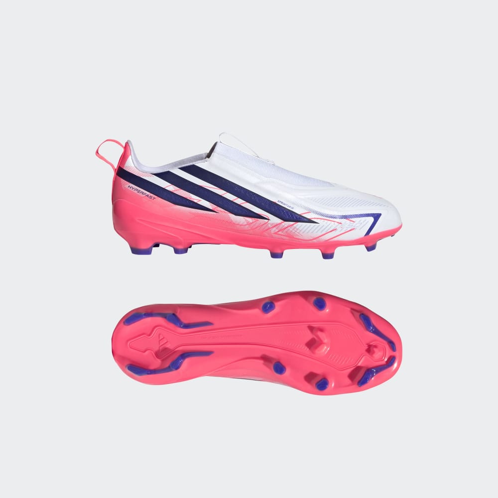 Zapatillas Adidas F50 Hyperfast League LL FG J Unisex - Fútbol | KK1314 Blanco / Azul