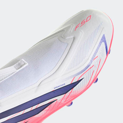 Zapatillas Adidas F50 Hyperfast League LL FG J Unisex - Fútbol | KK1314 Blanco / Azul