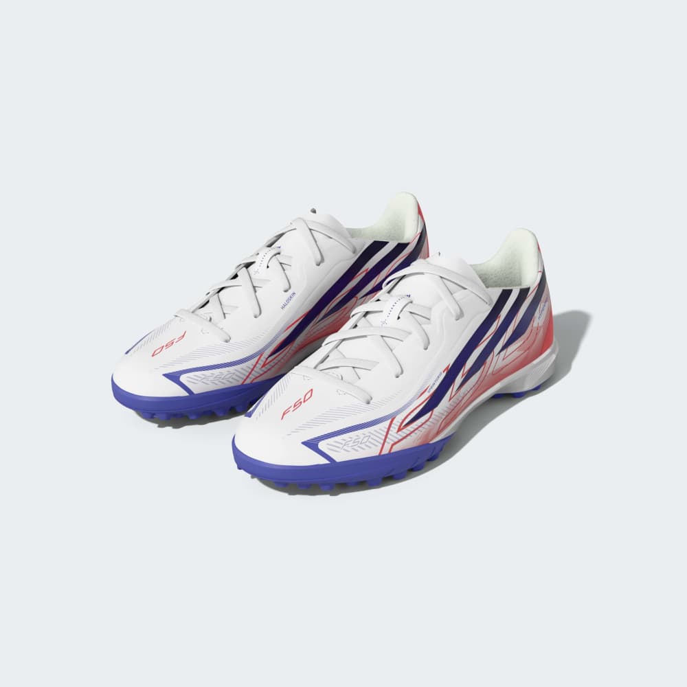 Zapatillas Adidas F50 Hyperfast League TF Unisex - Fútbol | KK1321 Blanco / Azul