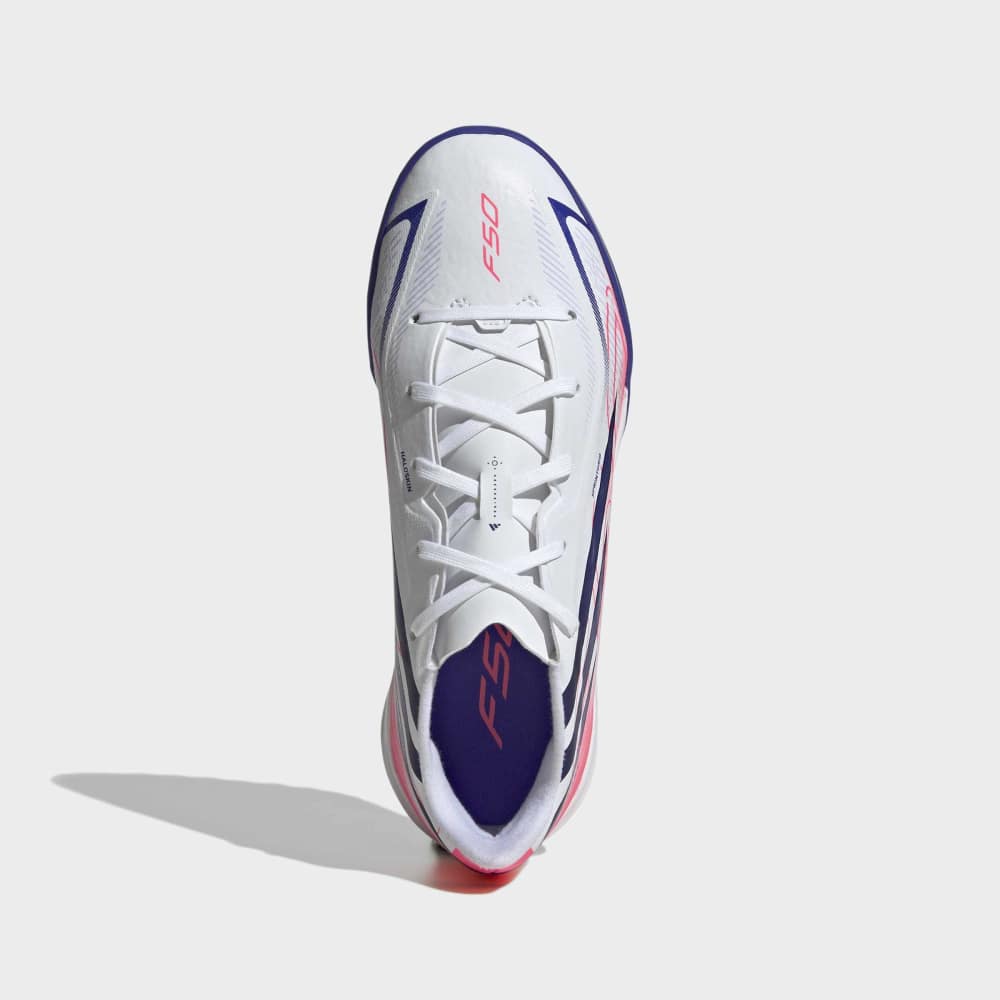 Zapatillas Adidas F50 Hyperfast League TF Unisex - Fútbol | KK1321 Blanco / Azul