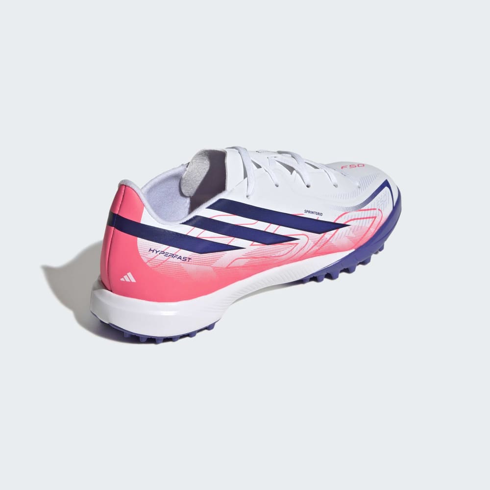 Zapatillas Adidas F50 Hyperfast League TF Unisex - Fútbol | KK1321 Blanco / Azul