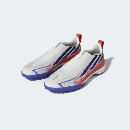 Zapatillas Adidas F50 Hyperfast League LL TF J Unisex - Fútbol | KK1325 Blanco / Azul