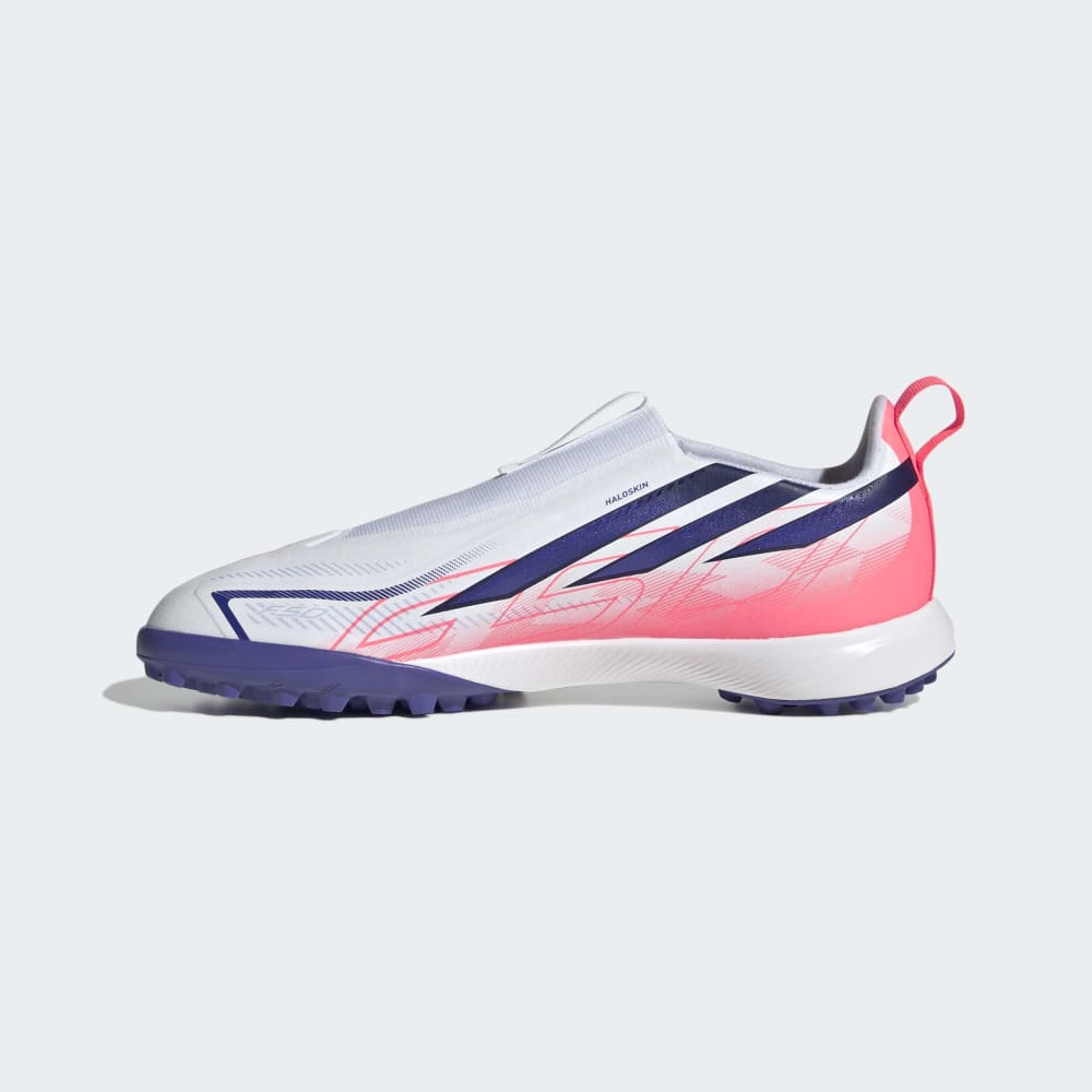 Zapatillas Adidas F50 Hyperfast League LL TF J Unisex - Fútbol | KK1325 Blanco / Azul