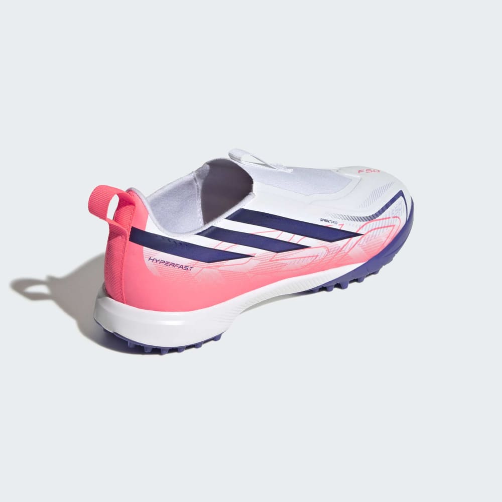 Zapatillas Adidas F50 Hyperfast League LL TF J Unisex - Fútbol | KK1325 Blanco / Azul