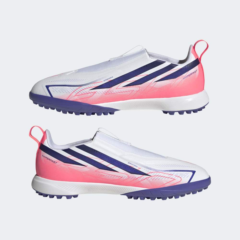 Zapatillas Adidas F50 Hyperfast League LL TF J Unisex - Fútbol | KK1325 Blanco / Azul