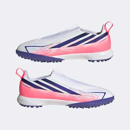 Zapatillas Adidas F50 Hyperfast League LL TF J Unisex - Fútbol | KK1325 Blanco / Azul