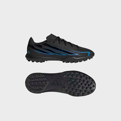 Zapatillas Adidas F50 Hyperfast Club TF Unisex - Fútbol | KK1365 Negro / Azul