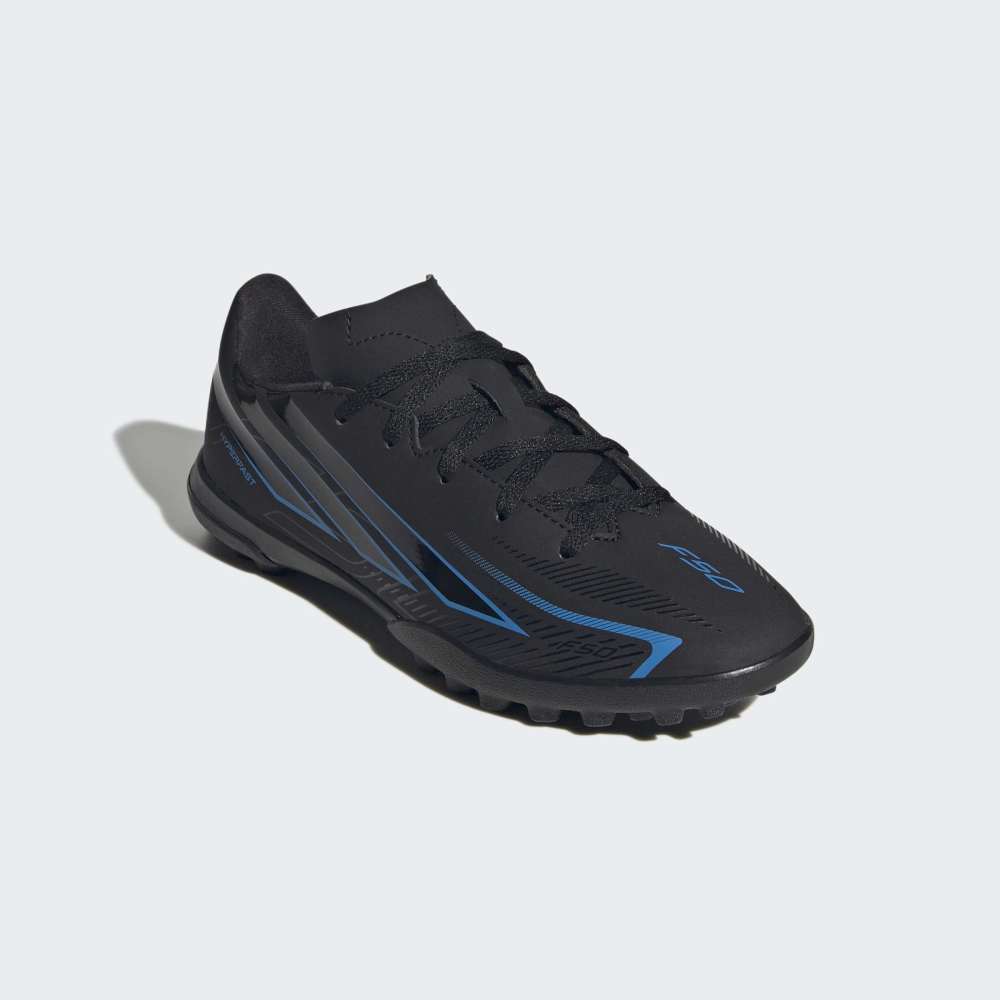 Zapatillas Adidas F50 Hyperfast Club TF Unisex - Fútbol | KK1365 Negro / Azul